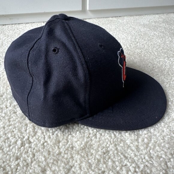 New Era Blackhawks NHL 7 5/8 Rare Navy Red Vintage Hat - Picture 3 of 8